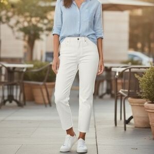 Everlane Women's Crisp White Ankle Jeans